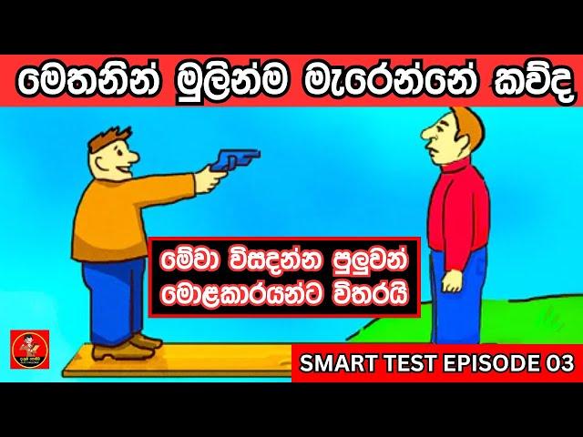 මේවා විසදන්න පුලුවන් සුපිරිම බුද්ධිමතුන්ට විතරයි | Smart Test episode 03 | @DanumaPoddi