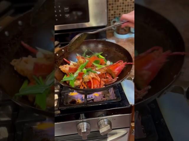 stir fry lobsters 