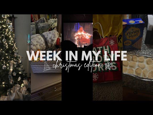 WEEK IN MY LIFE | movies + christmas shopping + packing gifts + baking