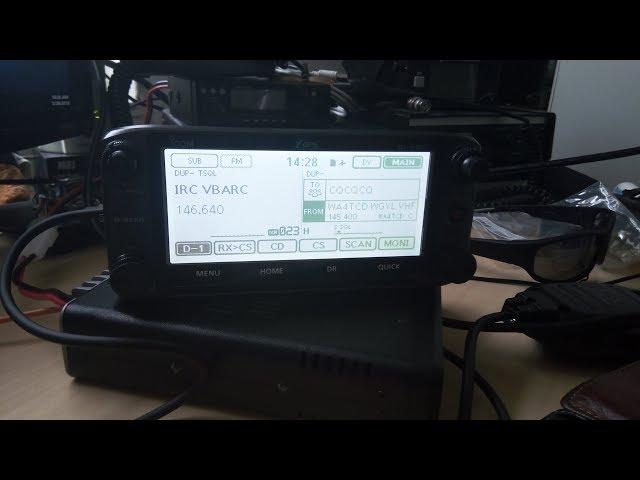 Icom ID-5100A D-Star Demonstration Review Dual Band