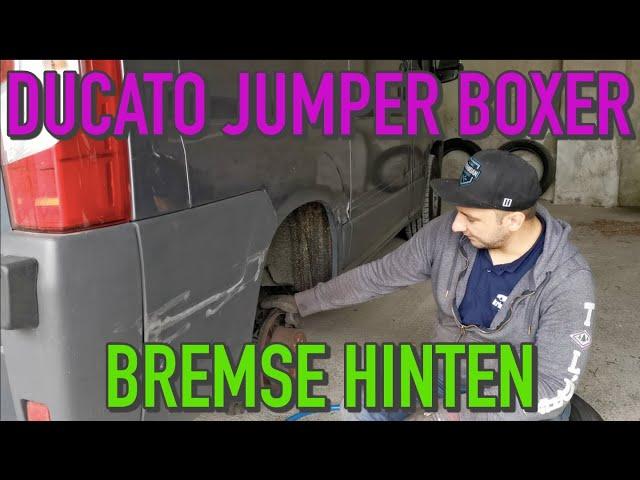 BREMSE HINTEN ERNEUERN Fiat Ducato Citroen Jumper Peugeot Boxer | KrisGarage