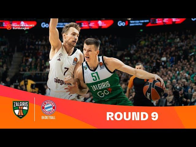 Zalgiris Kaunas-FC Bayern Munich | Round 9 Highlights | 2023-24 Turkish Airlines EuroLeague