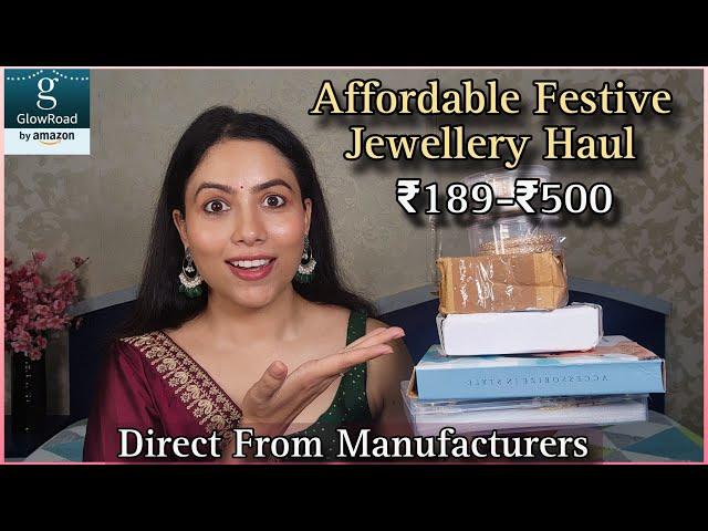 Best Festive Jewellery Haul From GlowRoad | Necklace Set,Bangles,Earrings | Traditional Jewellery