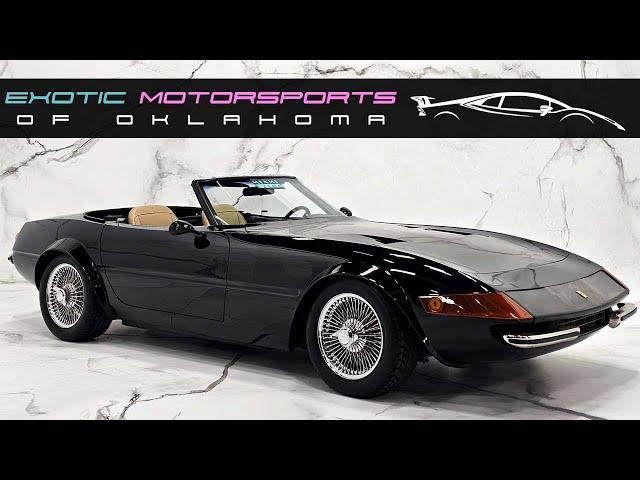 C1545 1972 FERRARI DAYTONA - Miami Spyder Replica - Dancing with the Stars - Tyra Banks - Miami Vice