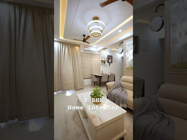 3 BHK Home Interior #3bhk #interiordesign #interior