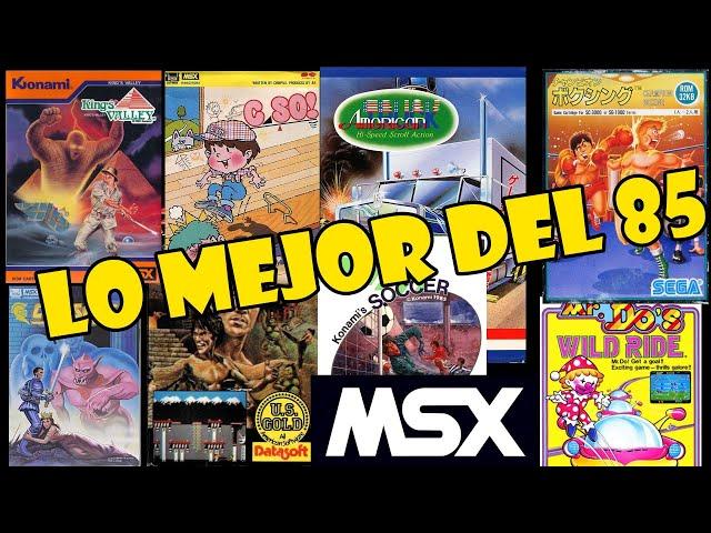 LO MEJOR DE 1985 EN MSX CON RETROABUELO