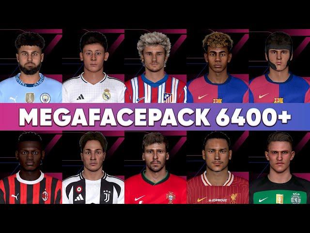 PES 2017 NEW MEGA FACE PACK 24/2025 AIO FACE | FOR ALL PATCH