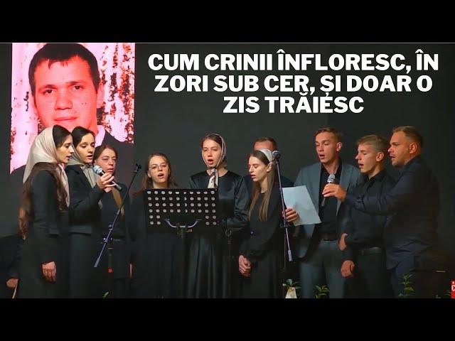 Cum crinii înfloresc, În zori sub cer, Şi doar o zis trăiesc,  Înmormântare Bolohan Adrian Biserica