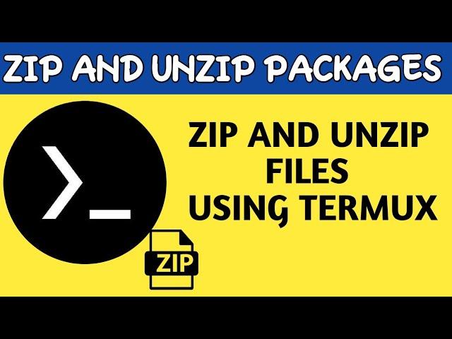 Zip and unzip files using termux I compare files using termux  in hindi