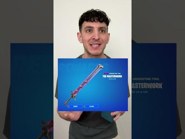 Only Fortnite Crew Members Can Get This SECRET Masterworks Pickaxe! #shorts