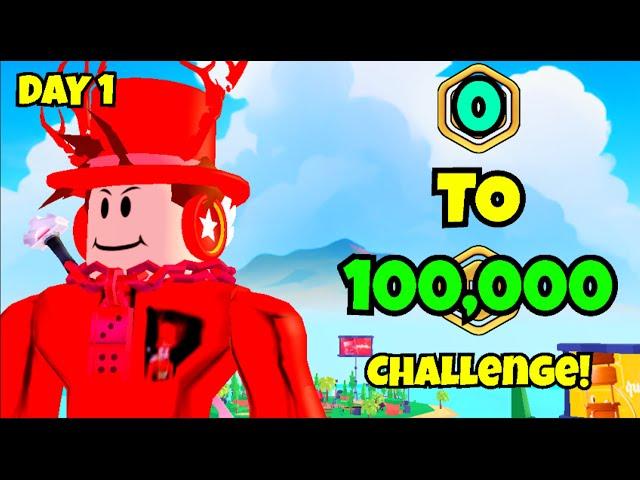 DAY 1 / PLS DONATE 0 TO 100,000 ROBUX CHALLENGE LIVE