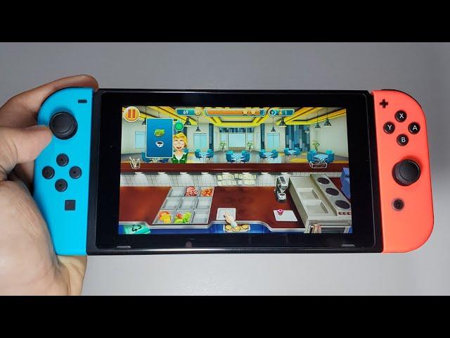 Breakfast Bar Tycoon Nintendo Switch handheld gameplay