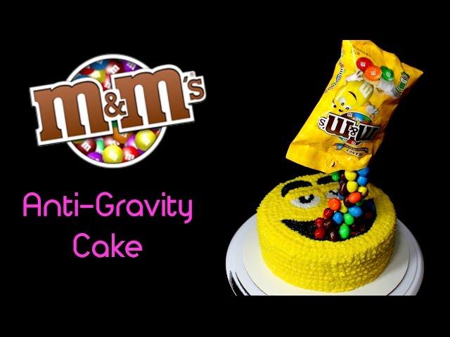 M&M's Anti-Gravity Cake