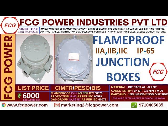 flameproof junction box | flp flameproof | flame proof products | flame proof light | fcg