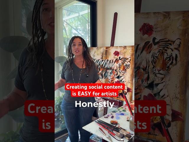 Creating social content is EASY for artists! #art #socialmedia #painting