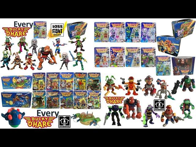 Every Hasbro 1990 and Boss Fight Studio Bucky O'hare Comparison List plus unproduced Toys