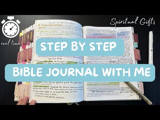 EPHESIANS 4 Pt 1. Bible Journal with me in REAL TIME