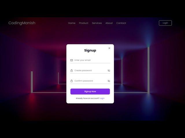 Creating a Simple Login and Registration Website with HTML, CSS and JavaScript