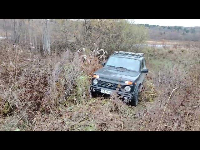 Нива БРОНТО не подвела! Попал в капкан, но выехал!