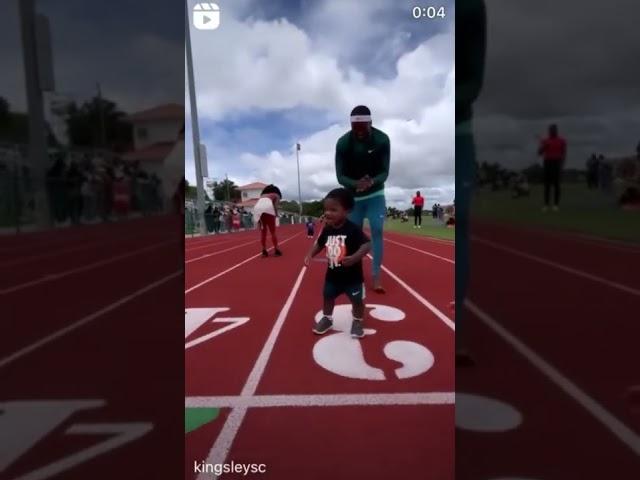 Proud track and field dad moment