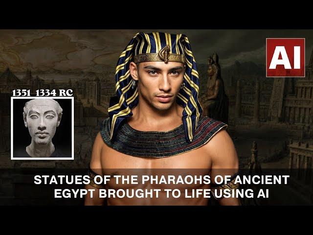 Statues of the Pharaohs Of Ancient Egypt Brought To Life Using AI! Let’s look at the miracle!