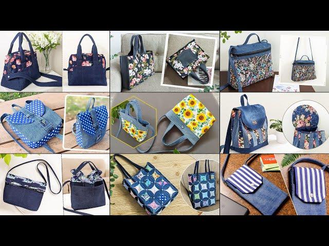 9 DIY Denim and Printed Fabric Bags | Old Jeans Ideas | Compilation | Upcycle Crafts | Bag Tutorial