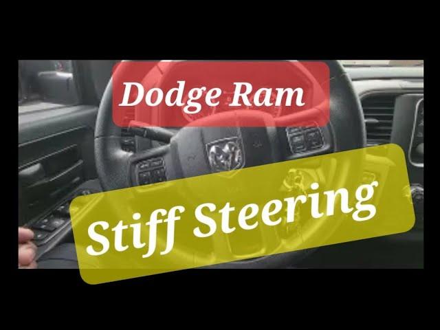 Dodge Ram stiff steering? Here's a fix!