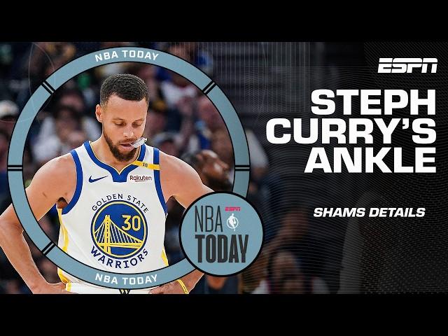 'Warriors hope to get Steph back on the floor!'  - Shams details Curry's ankle injury | NBA Today