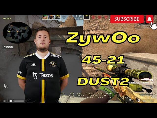 ZywOo 45Kills POV (Dust2) @ FACEIT ranked 2022.11.21 - CSGO POV