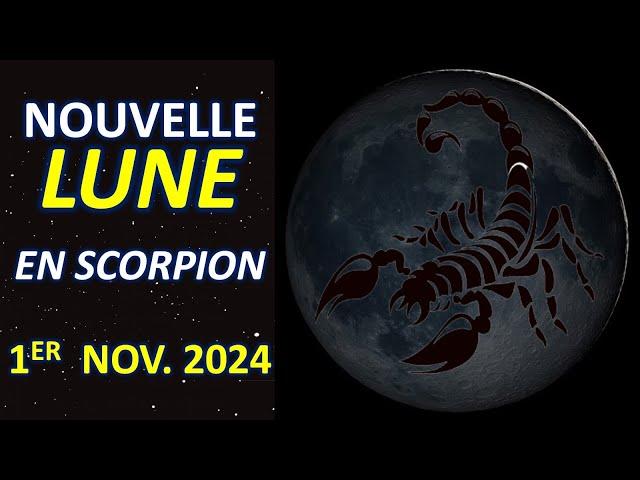 LA NOUVELLE LUNE EN SCORPION DU 1ER NOVEMBRE 2024 AUX LUMIÈRES DE L'ASTROLOGIE