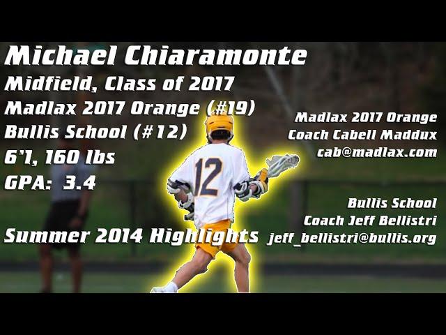 Recruiting LeeLights: Michael Chiaramonte, Class of 2017 Midfield (BOSTON UNIVERSITY COMMIT)