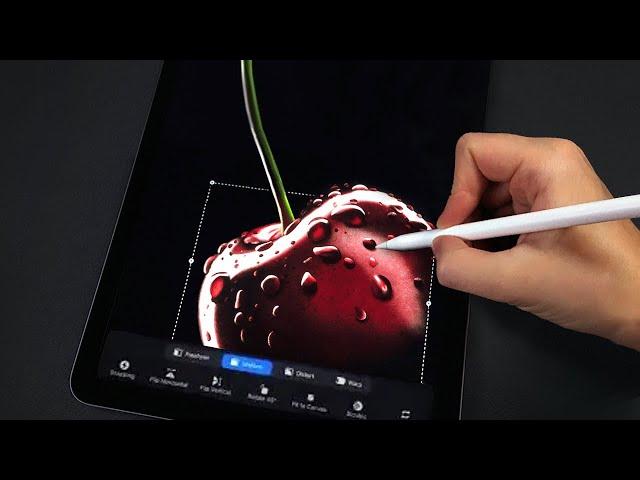 Рисуем вишню в Procreate - Уроки рисования на iPad для начинающих