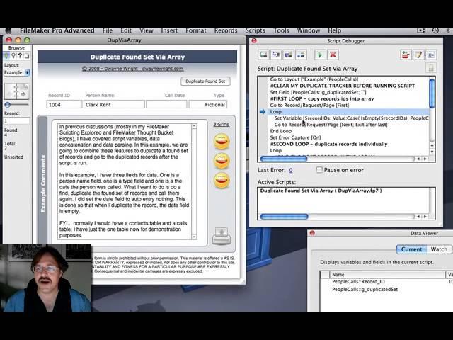 Duplicate FileMaker Data Via Array