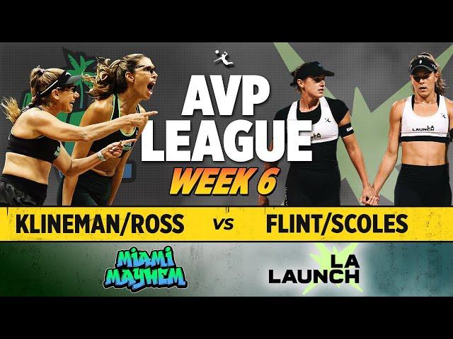 Ross/Klineman vs. Flint/Scoles | Miami Mayhem vs. LA Launch AVP LEAGUE WEEK 6