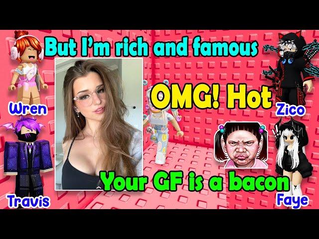  TEXT TO SPEECH  My Girlfriend Is A Bacon But She Is Rich And Famous  Roblox Story