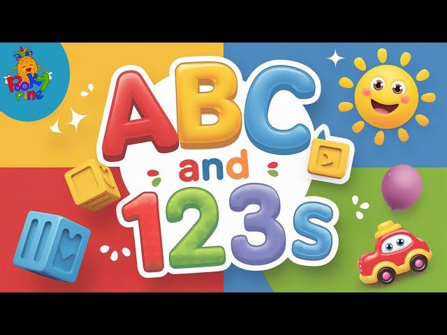 123 and ABC Learning Kids videos | Nursery Rhymes | Pooky Pin