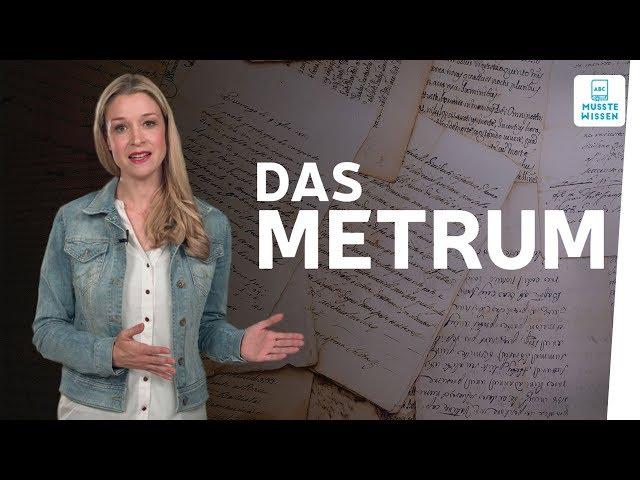 So bestimmst Du das Metrum im Gedicht I musstewissen Deutsch