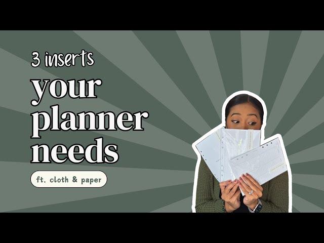 3 Cloth & Paper Inserts You’ll Want in Your Planner