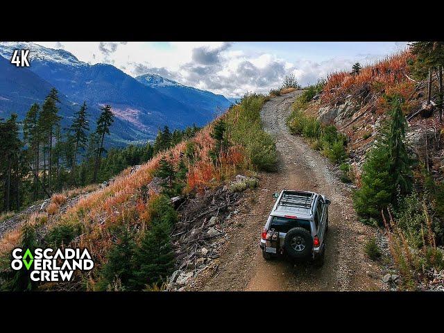 Overlanding to ALPINE RIVER near Whistler BC in 4th gen 4runner and backcountry camping - S3/E1