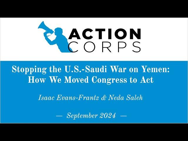 Vermont Humanities: Snapshot - Ending the US/Saudi War on Yemen 9/18/24