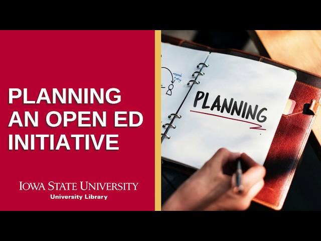 Planning an Open Education Initiative