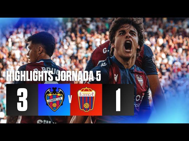 J5 Hightlights del partido Levante UD 3-1 CD Eldense | LaLiga Hypermotion 2024/25