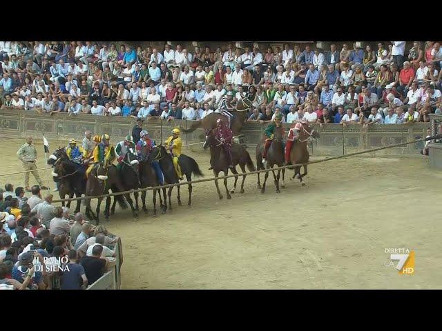  Palio of Siena August 16th, 2023, Oca | live on La7 . Commentary by Pierluigi Pardo ️