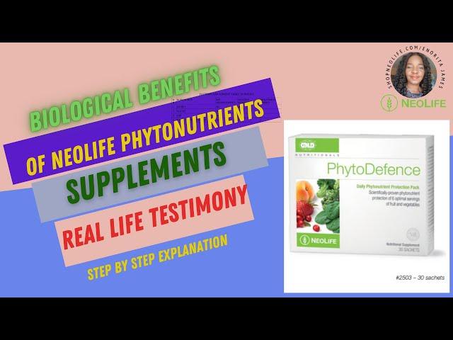 BENEFITS OF NEOLIFE/GNLD PHYTONUTRIENTS SUPPLEMENT AS AN  IMMUNE BOOSTER:REAL LIFE TESTIMONY: