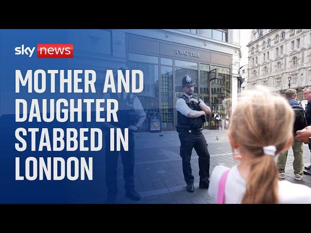 Mother and daughter stabbed in London's Leicester Square