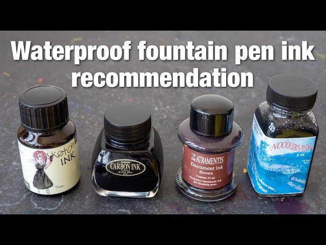 Waterproof Inks That Are Safe for Fountain Pens