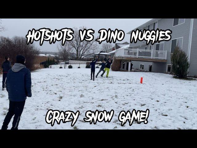 Hotshots V.S Dino Nuggies CRAZY snow game! (Week 7)