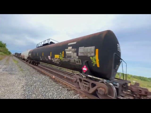 Fast fast freight train USA