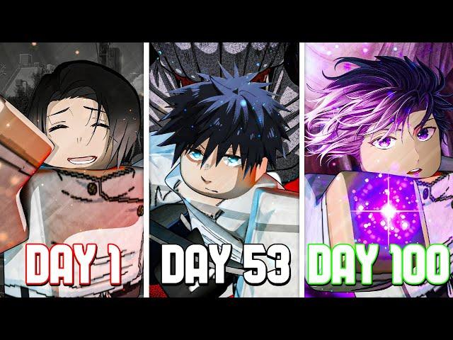 Spending 100 Days as YUTA OKKOTSU in Jujustu Infinite.. - Roblox