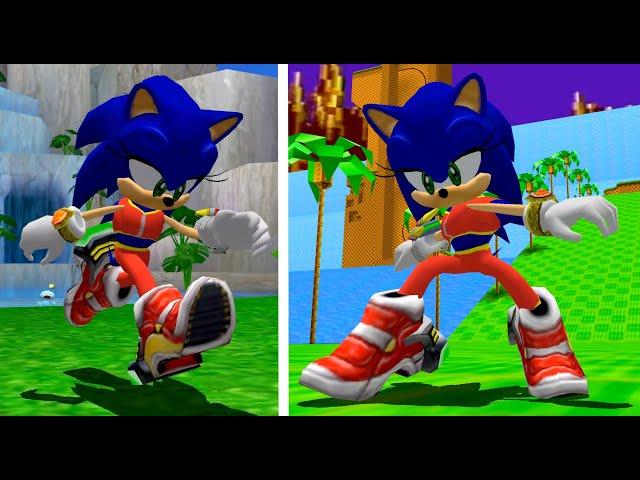 Trans Fem Sonic in Sonic Adventure 2